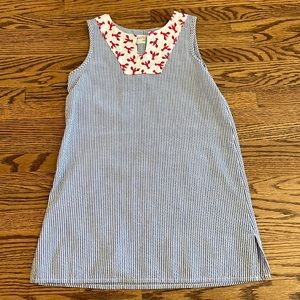 Girls Petit Peony Seersucker dress